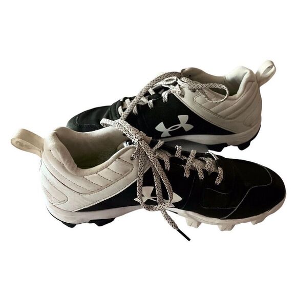 Under Armour Mens Leadoff Low RM 3022071-001 Black Baseball Cleats Shoes Size 7 - Picture 4 of 11